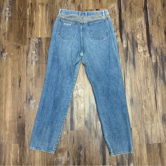 VTG 80s Retro Sergio Valente Two Tone Western Jeans - Picture 5 of 11
